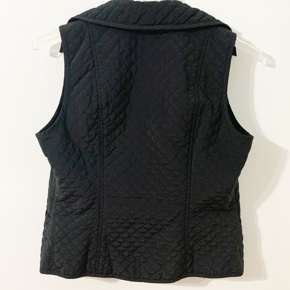 Talbots Quilted Double Breasted Button Front Vest… - image 4